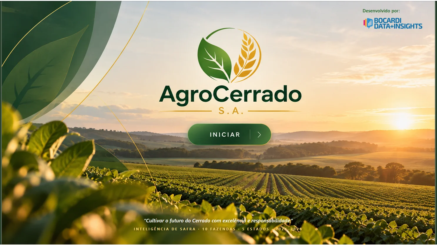Agro Cerrado: Do campo à diretoria: como um painel único transforma os dados da safra em decisões