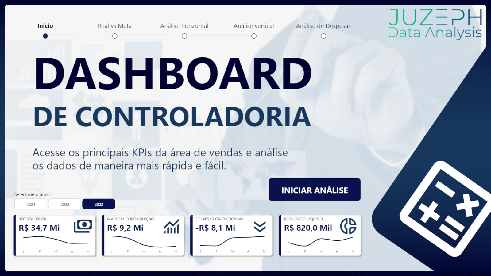 Relatório de Controladoria com DRE