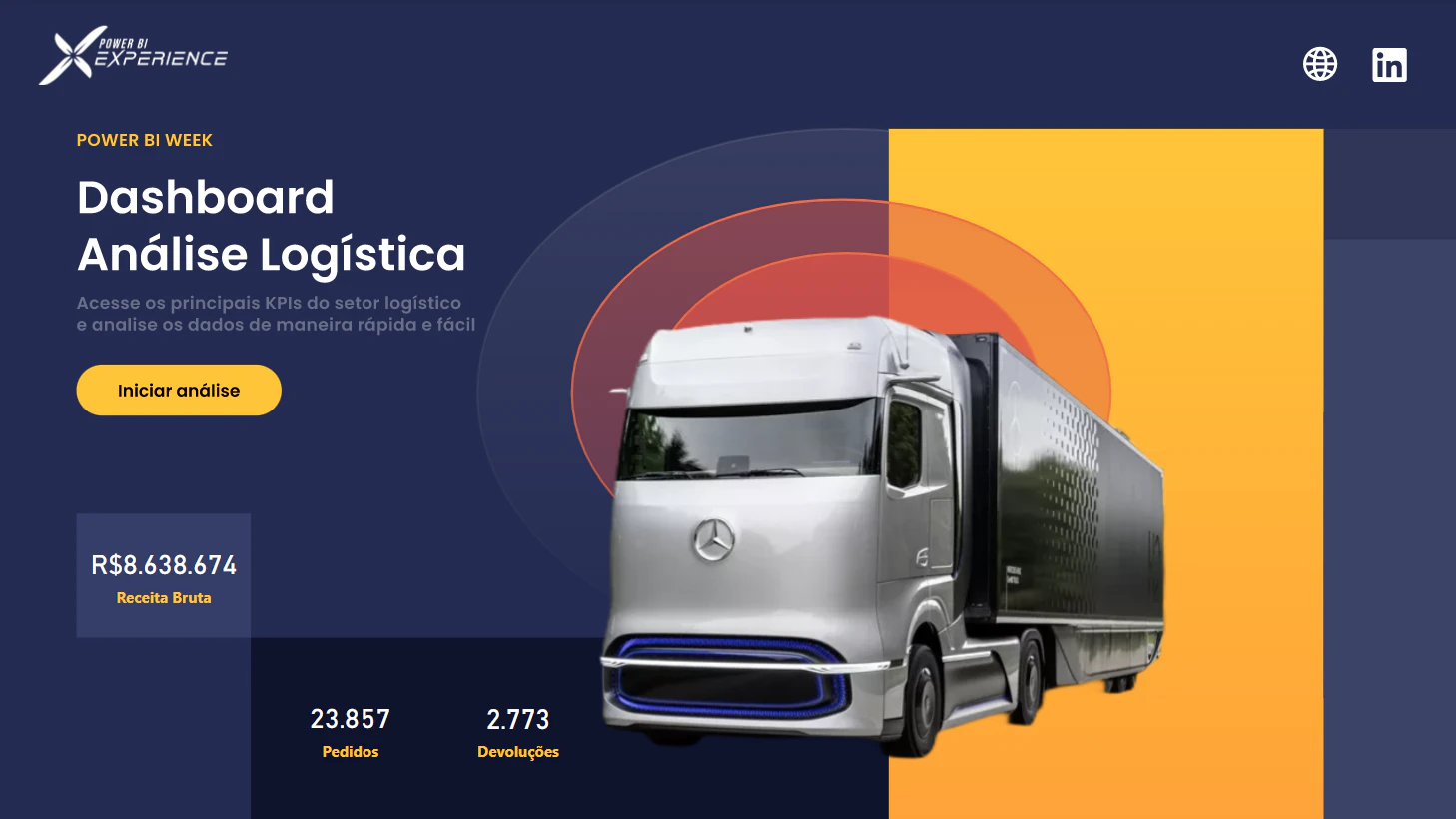 🚚 Dashboard de Análise Logística – Estudo de Caso com Dados Fictícios 📦📊
