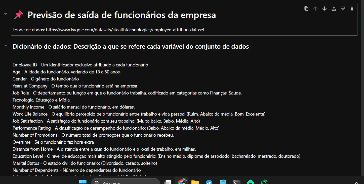 📌 Previsão de saída de funcionários da empresa