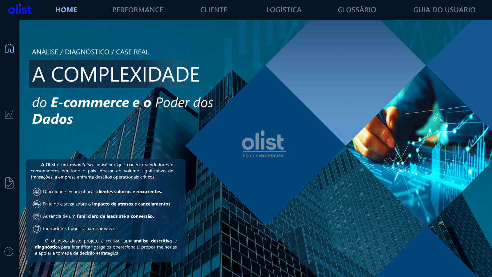 Dashboard de Business Intelligence - Olist Ecommerce Brasil