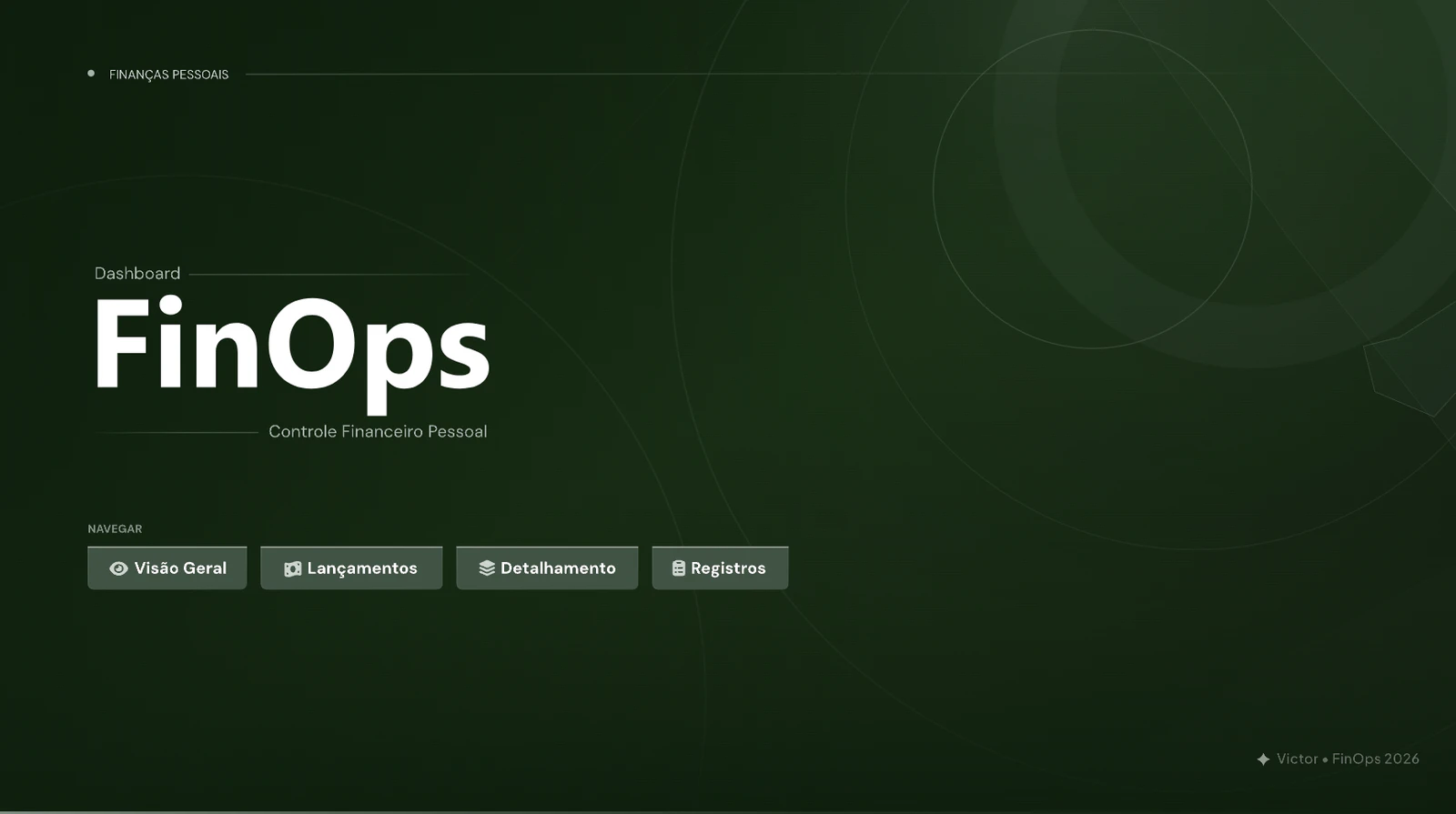 FinOps — Dashboard de Controle Financeiro Pessoal