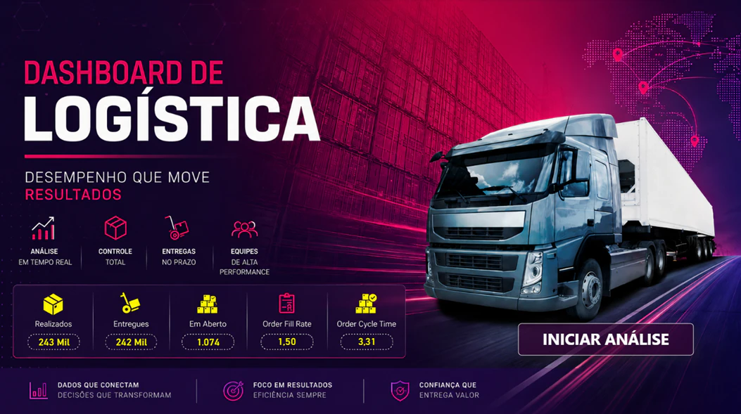 LogiTrack Analytics – Dashboard Estratégico de Performance Logística